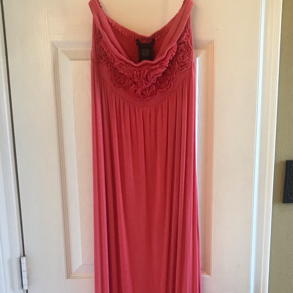 Strapless maxi dress